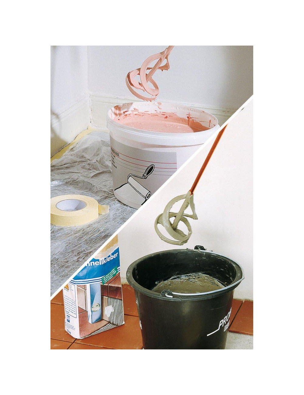 Pale De Mélange Silverline DA43 100 X 600 Mm - Pour Peinture, Plâtre, Ciment, Compatible Avec Perceuses électriques